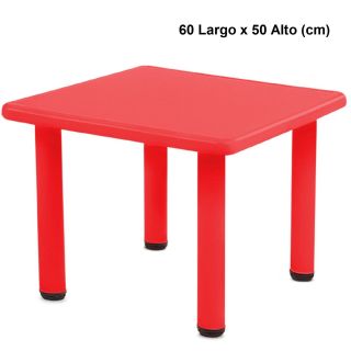 Mesa Infantil Cuadrada Rojo